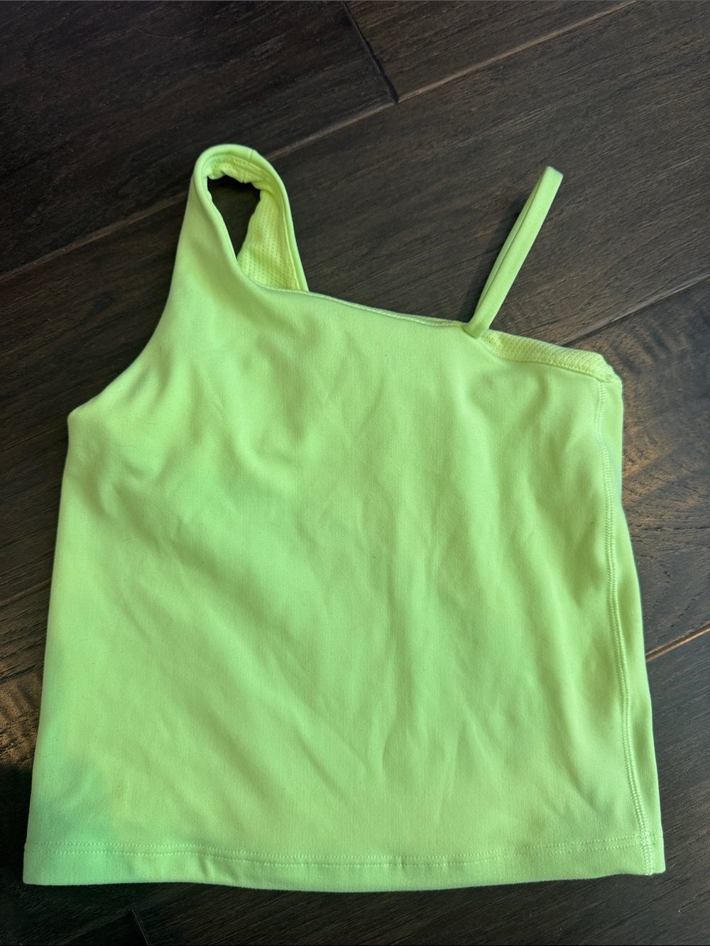Athleta Neon Lime Asymmetric-Strap Tank Top